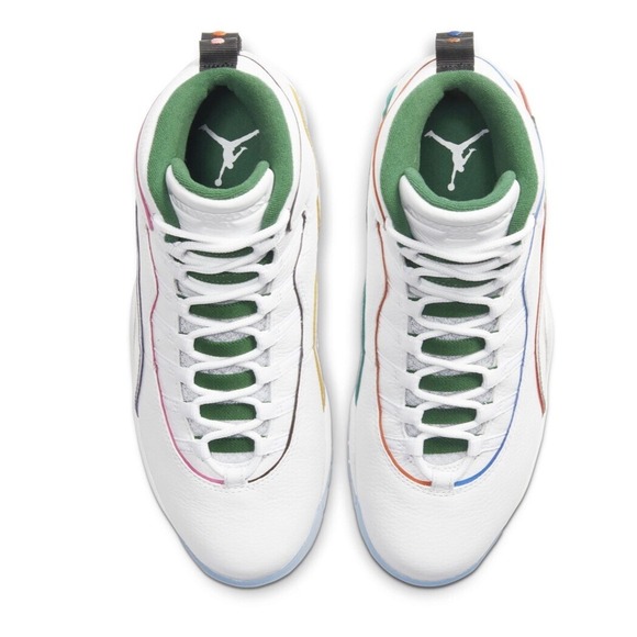 Air Jordan 10 Retro Wings Mens Size 8 White Clover Multi CK4352-103 New In Box